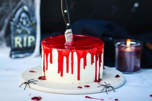 Recette Bloody cake d'Halloween ou quand le gâteau saigne !