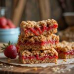 Recette Healthy Strawberry Oatmeal Bars (Gluten-Free & Vegan)
