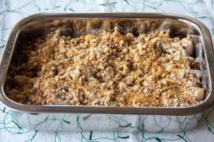 Recette Crumble aux poires et au pralin