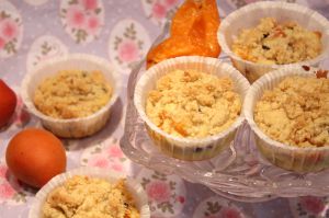 Recette Muffins aux abricots et au crumble