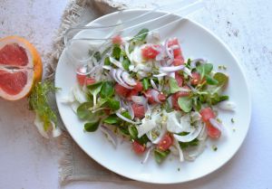 Recette Salade de fenouil pamplemousse et pistache #vég