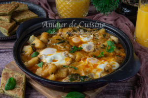 Recette Pommes de terre au pouliot / Batata fliou