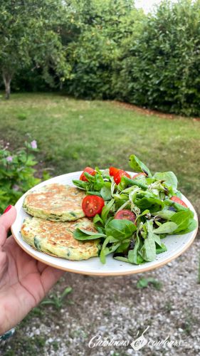 Recette Pancakes salés aux courgettes