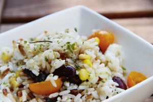 Recette Salade de riz tex-mex arc en ciel