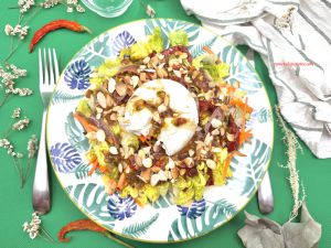 Recette Salade de sucrine, mozzarella, vinaigrette fruit de la passion