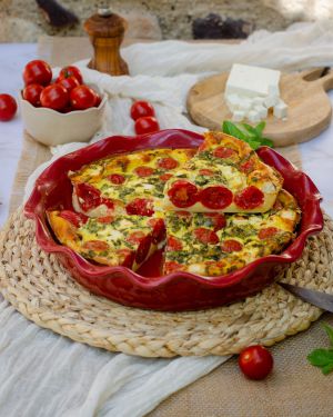 Recette Clafoutis tomates cerises feta