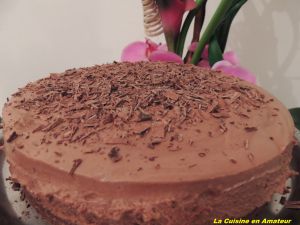 Recette Gâteau à la mousse au chocolat aux extraits de fèves de tonka