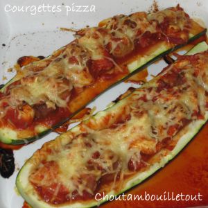 Recette Courgettes pizza