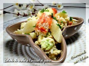 Recette Salade de crabe à l'avocat et à la poire