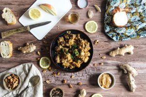 Recette Tofu au beurre de cacahuètes