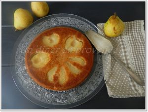 Recette Gâteau renversé aux poires