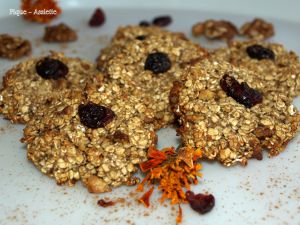 Recette Cookies express vegan aux noix et cramberries