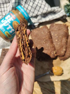 Recette Biscuits cacao sans gluten fourrés peanut