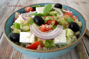 Recette Salade de quinoa à la grecque