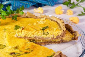 Recette Tarte au chou-fleur orange VEGAN