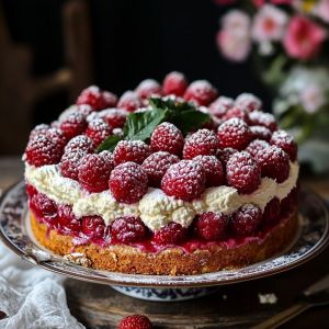 Recette Gâteau Framboise Étagé