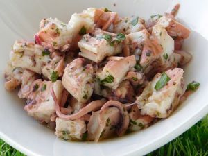 Recette Salade de tentacules de calamar   (cookéo)