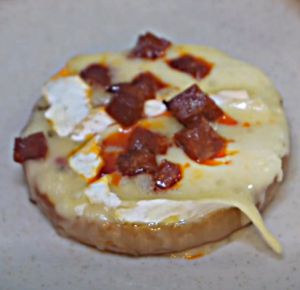 Recette Butternut rôti au fromage et chorizo