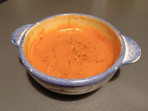 Recette Velouté butternut et poivrons au cookéo