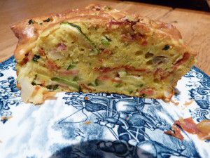 Recette Cake courgettes et chorizo