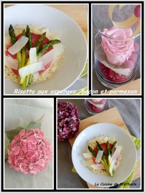 Recette Risotto  d'asperges bacon et parmesan