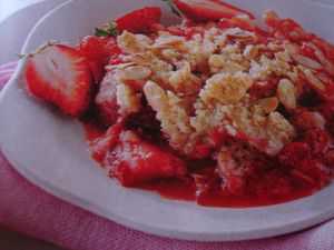 Recette Crumble aux fraises et au miel