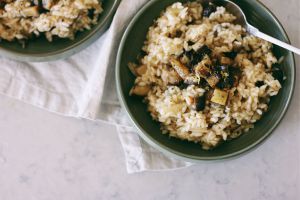 Recette Risotto aubergines & citron