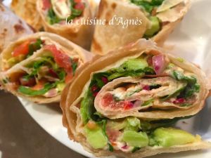 Recette Wraps épicés à la tomate et à l’avocat