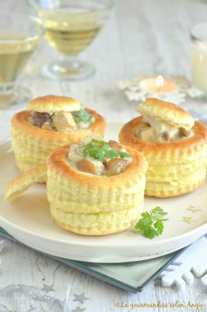 Recette Vol au vent {tofu fumé, champignons & châtaignes} #Noël vegan