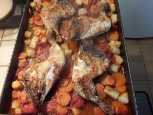 Recette Cuisses de poulet et légumes rôtis au four