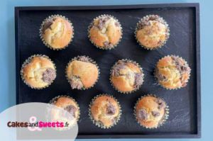 Recette Cupcakes avec Morceaux de Pâte à Cookies