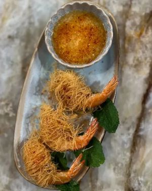 Recette Crevettes en cheveux d'ange, sauce aigre-douce de Cyril Lignac dans Tous en cuisine