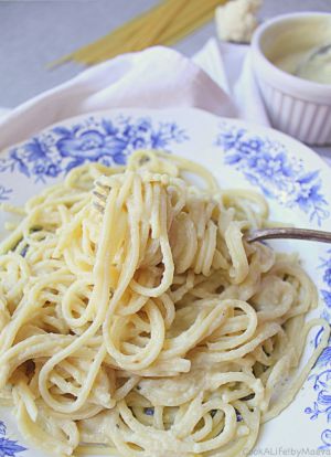 Recette Spaghetti sauce alfredo au chou-fleur (vegan)