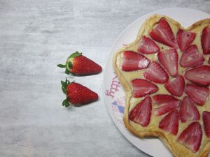 Recette Tarte fraise et banane