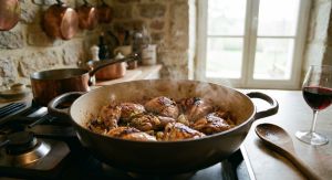 Recette Délice tendre : lapin mijoté aux pruneaux et moutarde pour un repas léger et parfumé