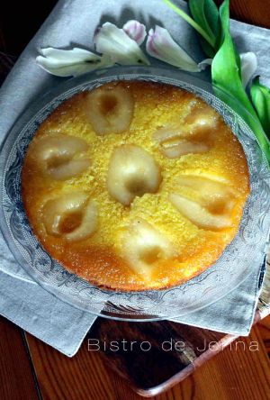 Recette Gâteau renversé à la poire