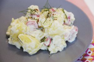 Recette Spécialité du Danemark : Salade de pommes de terre et radis Kartoffel salat