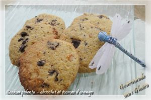 Recette Cookies polenta, chocolat et écorces d'oranges