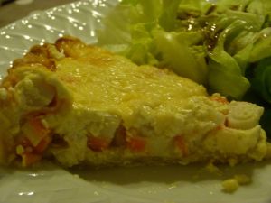 Recette Quiche au surimi et au safran