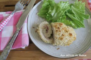 Recette Roulé de poulet façon cordon bleu