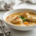 Recette Creamy Chickpea Dumpling Soup