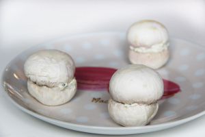 Recette Macarons de champignons au fromage frais