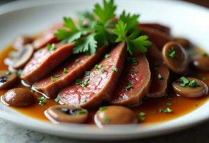 Recette Langue de bœuf aux champignons : marier les arômes pour un plat réconfortant