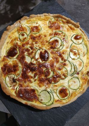 Recette Quiche lardons courgettes