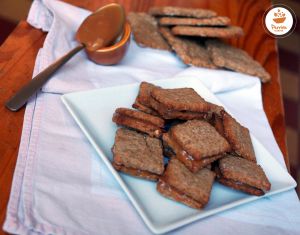 Recette Sablés aux noix et au caramel