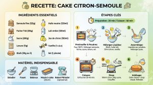 Recette Cake citron semoule : le secret d’une texture unique