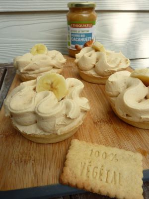 Recette Tartelettes banane cacahuète #100% végétal