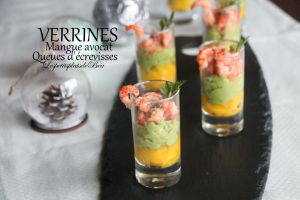 Recette Verrines mangue, avocat et queues d'écrevisses