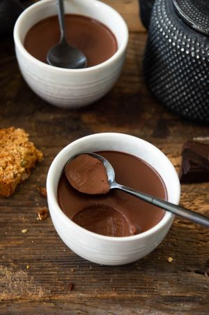 Recette Crème onctueuse au chocolat (avec 2 ingrédients seulement!) #vegan #glutenfree