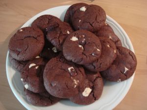 Recette Cookies au chocolat noir et chocolat blanc